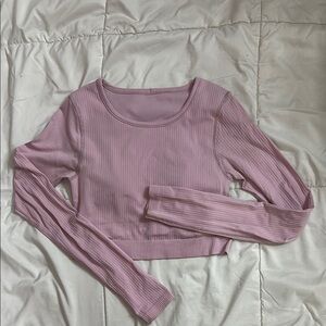Lululemon Athletica Pink Ebb to Street long sleeve